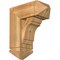 Ekena Millwork Olympic Arts and Crafts Rough Sawn Bracket w/ Offset Brace, Western Red Cedar, 8"W x 18"D x 22"H BKT0806X18X22OLY03RWR - alternate 1